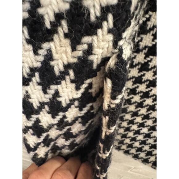 Rafaella Woman Houndstooth Wool Blend 16W Black White Jacket - Picture 7 of 7